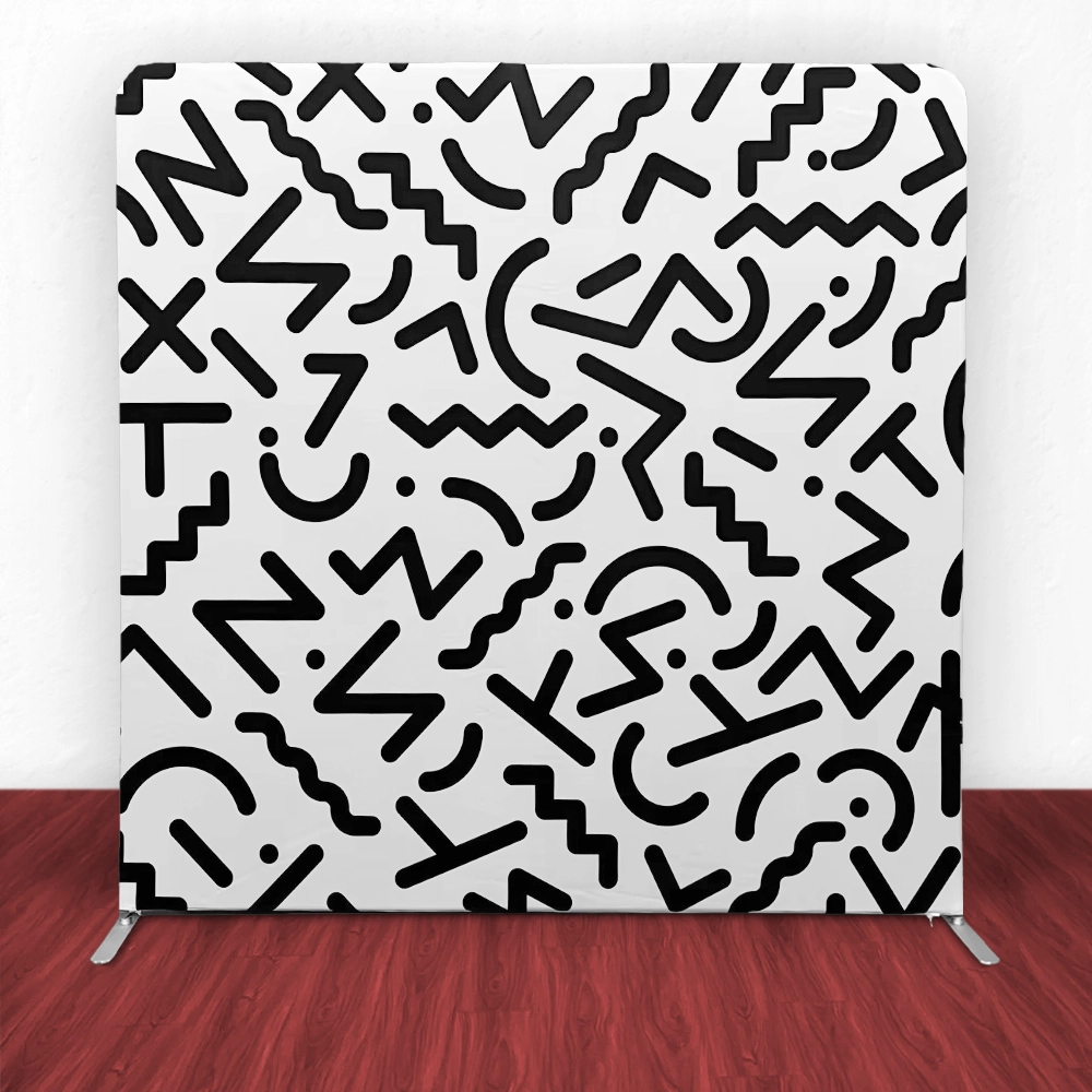 Squiggly Times Tension Backdrop