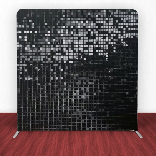 Black Sequin Straight Backdrop