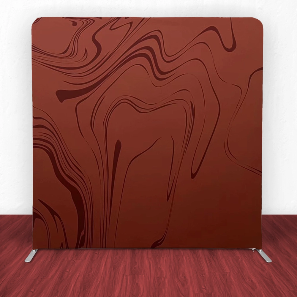 Chocolate Swirl Design Tension Backdrop