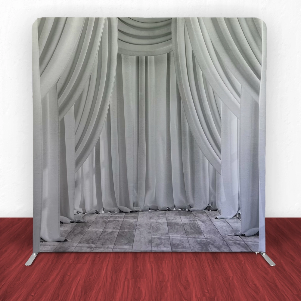 Classic Draped Curtain Tension Backdrop