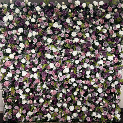 Vintage Dusty Rose Flower Wall