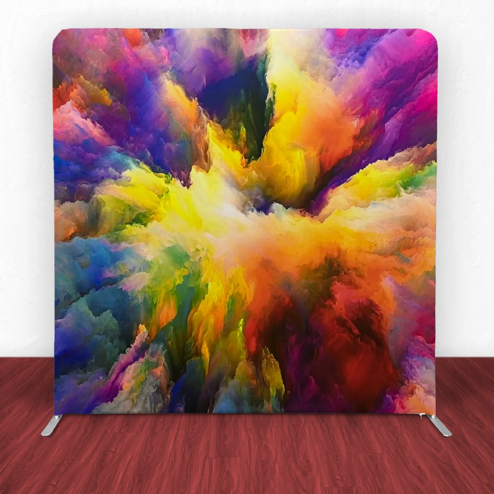 Explosive Color Burst Tension Backdrop