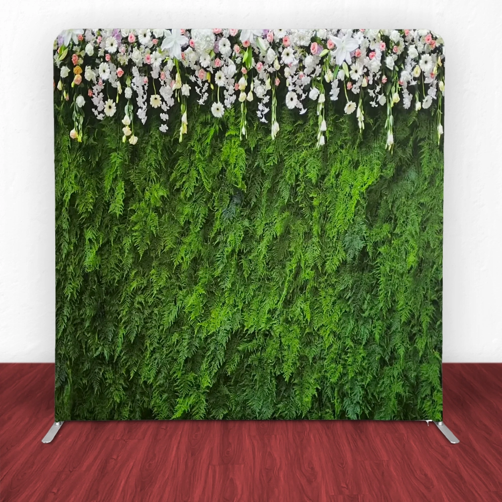 Floral Greenery Tension Backdrop