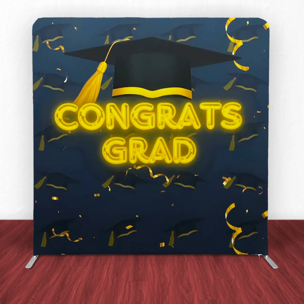 Golden Celebration Graduation Tension Backdrop