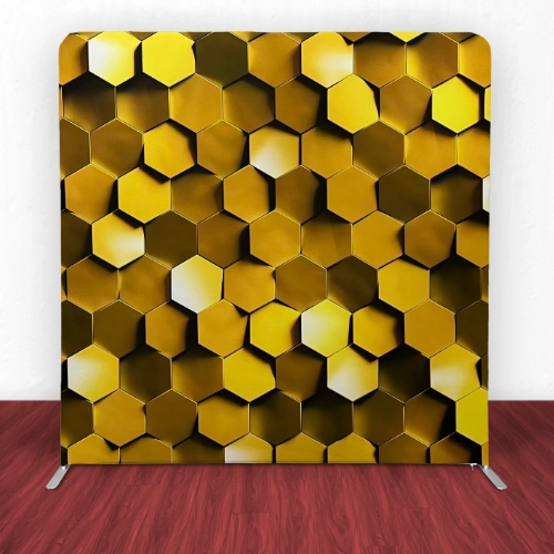 Golden Hex Straight Backdrop