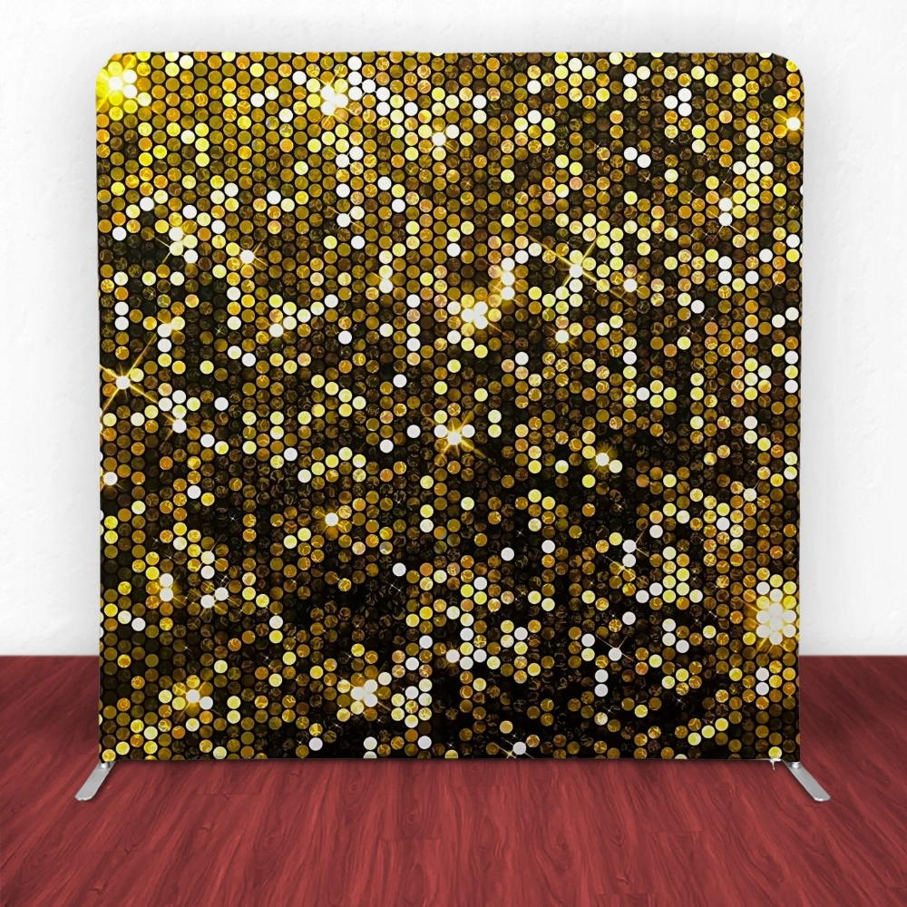 Golden Sequin Gala Tension Backdrop