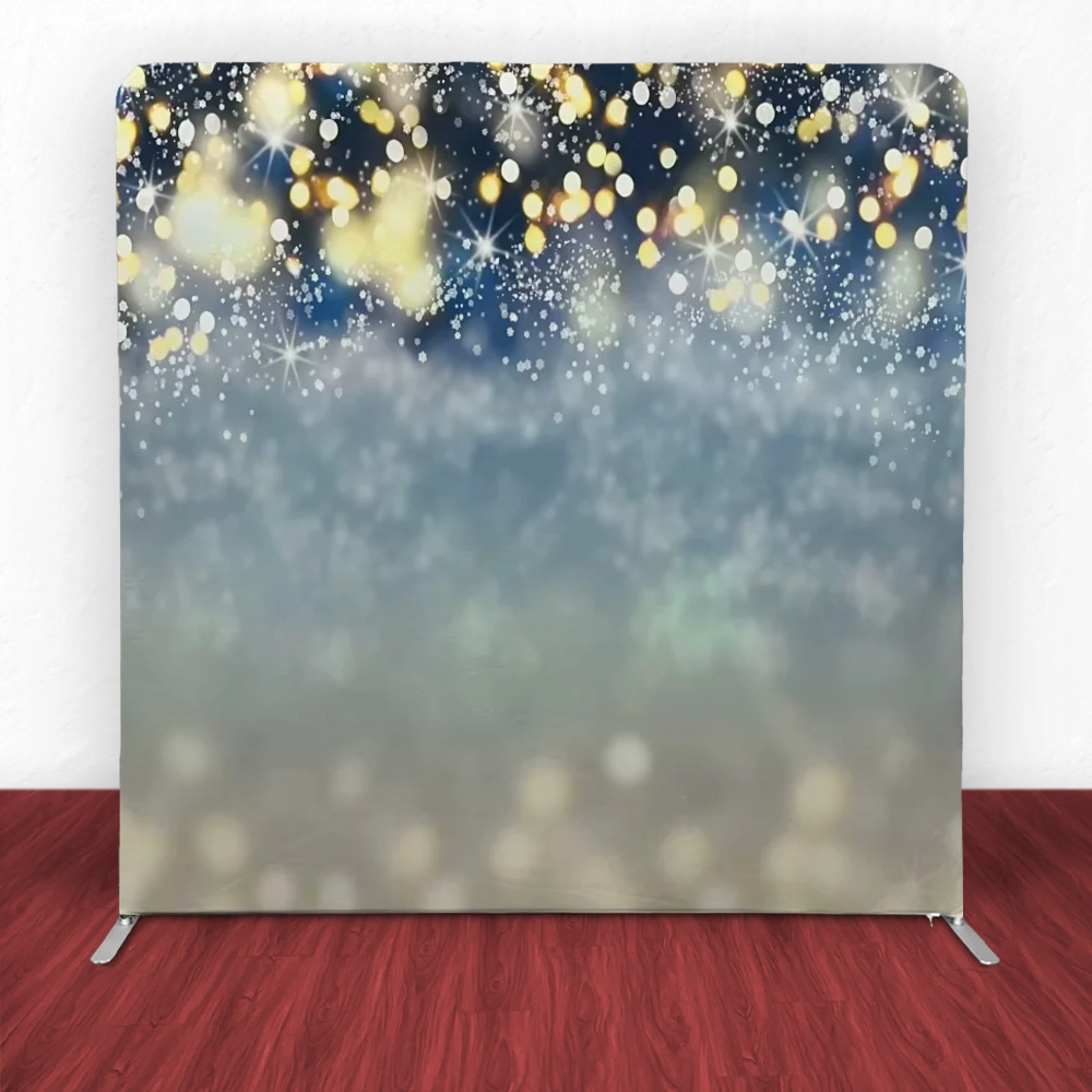 Golden Sparkle Night Tension Backdrop