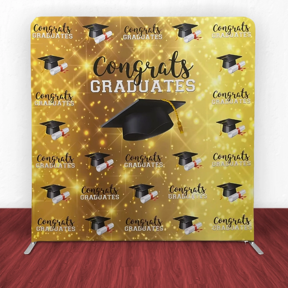 Graduation Sparkles Tension Backdrop