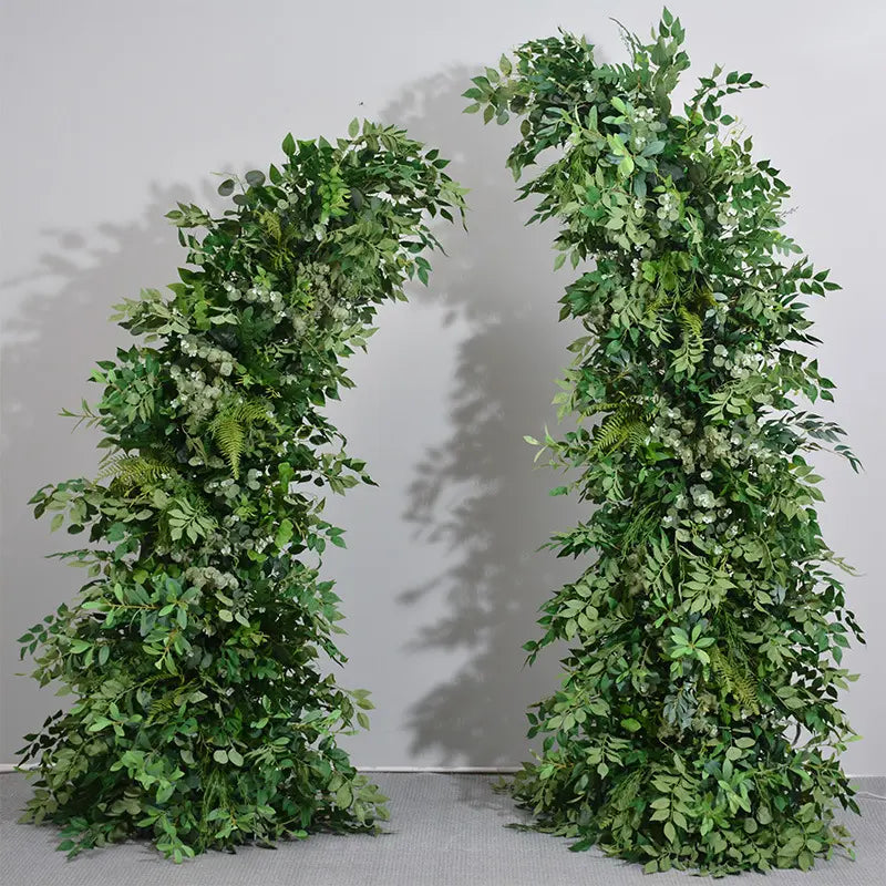 Greenery Fern Arch Floral Pillars