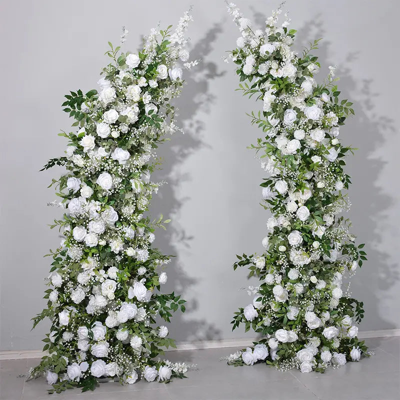 Baby's Breath Arch Floral Pillars