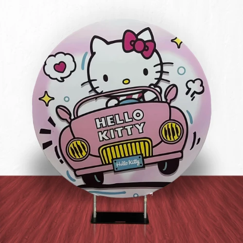 Hello Kitty Round Tension Backdrop