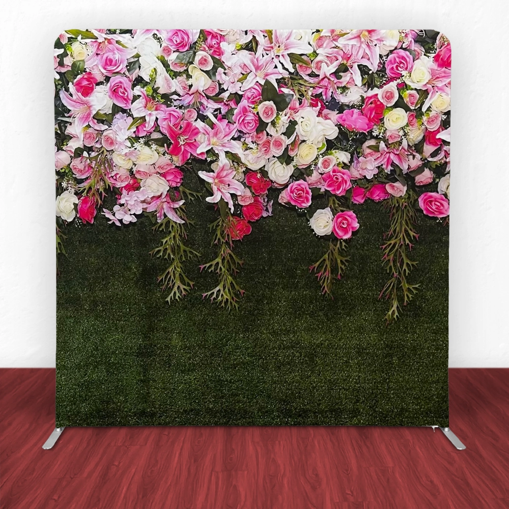 Pink Rose Haven Tension Backdrop