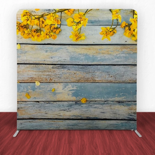 Rustic Yellow Blossom Straight Backdrop