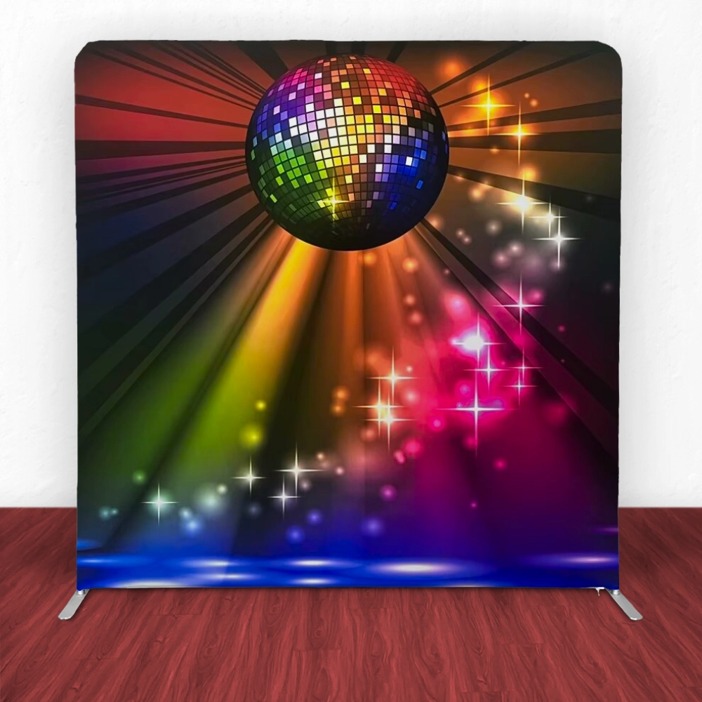 Vibrant Disco Ball Tension Backdrop