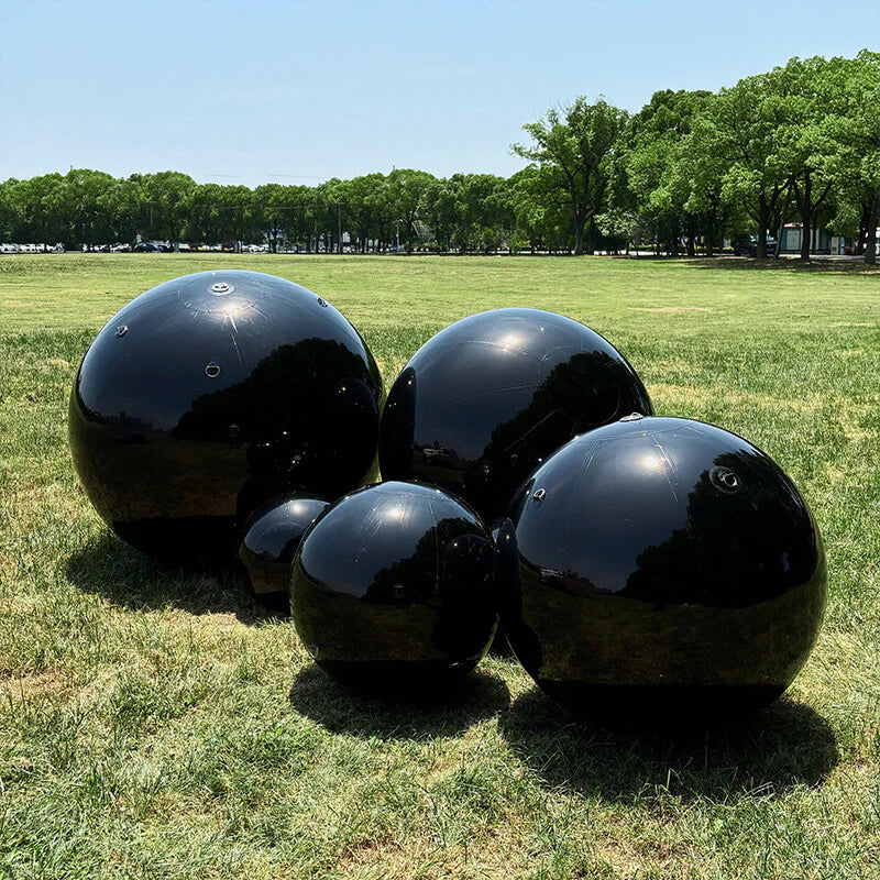 Black Reusable And Inflatable Mirror Balls